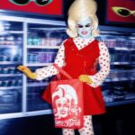 Juno Birch Instagram - Love this little lunch break shot by @alexandermoorestudio outfit by @freakcouturemcr tote design by @marcbeggar 👽