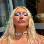Juno Birch Instagram - Doing my makeup like a soaking wet mermaid on the YouTube channel today! Thank you @ellis_atlantis and @blendbunnycosmetics for sending me your new fabulous collection!