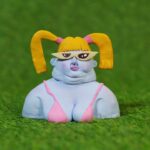 Juno Birch Instagram - Susan - made from fimo clay and acrylic 👽 🏊‍♀️