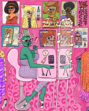 Juno Birch Instagram - I will be selling my artwork at my @rupaulsdragcon booth in January 👽