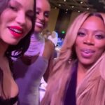 Jurnee Smollett Instagram – When you roll up on the crew to gawk over how gorgeous they look in their lavender goddess flapper dress and they say they are actually wearing pants… mind blown 🤯 lol. 🤣🤣 So much love for these magical Queens @issarae @yvonneorji. Congrats Issa on your much deserved award… Yvonne and Issa had the funniest speeches I swear. Love to see our people taking up space and shining. Changing the reality of who takes up space as #womeninhollywood