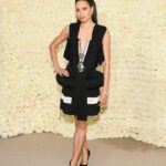 Jurnee Smollett Instagram - A night at the museum @academymuseum with my @louisvuitton fam. Thank you to @nicolasghesquiere for having me wear this beautiful piece of art, a design straight off the runway. Such an honor …🖤🖤🖤 Academy Museum 📸 @owenkolas for @bfa
