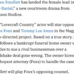 Jurnee Smollett Instagram - Hey Jamie, Tommy, Maggie…letsssss goo!!! I’ve studied these giants my entire life and to be able to work along side them is a dream come true. Can’t wait to jump in it with them. 🙌🏽🙌🏽 #TheBurial Cc @iamjamiefoxx @maggiebetts @datariturner @amazonstudios