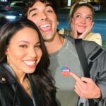 Jurnee Smollett Instagram - My #votingsquad is on it! We are having a party at the polls and my homie @taylorzakharperez followed the assignment and voted early!! @madelyncline and I are about to do the same! Your voice is vital fam, please make a plan and bring your friends to the polls! November 8th!! We can’t let them silence our voice. @whenweallvote