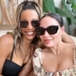 Jurnee Smollett Instagram - Screaming #happybirthday to my day one, my sister from another mister @paigebryanofficial. We’ve known each other since we were 11/12…babies….been through all the ups, downs, heartbreaks and triumphs called life. Through it all you’ve stayed genuine, honest, generous, and open hearted. A Queen amongst us. Thank you for shining your light on us. Love you so boo ❤️🤩🍾🥂✨💕🎊🖤 #happybirthday #bffs #scorpioseason