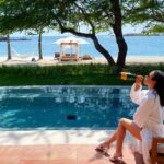 Jurnee Smollett Instagram - Sick in bed but reminiscing about summer days. Mentally here…please take me back to this magical place @stregispuntamita 🌊🌞🕶️ #summervibes #summerdays @stregispuntamita @howelltalentrelations #beachvibes
