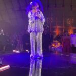 Jurnee Smollett Instagram - Blue light special…we took a party bus to the @academymuseum gala! Epic times. Thanks to @nicolasghesquiere @magpiejd @joeycantu and my entire @louisvuitton for making our night so epic. SWIPE TO BE BLESSED BY THE ICON THAT IS @dianaross!!!!