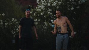 Justin Gaethje Instagram - Arrived in AZ for fight week today.  Couple days to settle in. Undefeated on the Bocci court today 🔥  @manorretreats