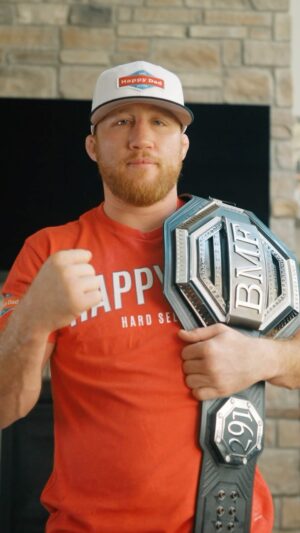 Justin Gaethje Instagram - Welcome the BMF @justin_gaethje to the Happy Dad family! (Like & comment for a chance to win 2 tickets to Justin’s next fight)