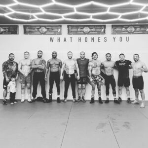 Justin Gaethje Instagram - Last hard wrestling in the books. Team work makes the dream work #ufc286