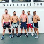 Justin Gaethje Instagram - @onxlabs coach @ben_cherrington157 put us through the grinder today #ufc274 #work @dynamitedan808 @ben_mr.alaska @rafagifted1
