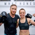 Justin Gaethje Instagram - #ufc274 #thugrose @rosenamajunas @monsterenergy @onxlabs