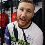Justin Gaethje Instagram - From the @ufc Octagon straight to the Football Field, @justin_gaethje & @bullyb170 always putting on a show 🔥🏈 NEXT UP: VEGAS 2024👀 #ufc #celebrityflagfootball #gcu (🎥 @brotherdalecreative )