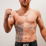 Justin Gaethje Instagram - Stars and Stripes for me. Nothing better than representing my country in battle #america 🇺🇸 #ufc300 get a pair of these shorts @ufcstore