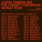 Justin Timberlake Instagram – THE FORGET TOMORROW WORLD TOUR. SEE YOU THERE ❤️ #TFTWTOUR
