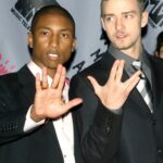 Justin Timberlake Instagram - HBD to my brother @pharrell. I’ve been around for almost half of the 50, and I gotta say, you’re just getting started. 🙏🏻