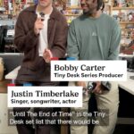 Justin Timberlake Instagram - @justintimberlake sits with @djcuzzinb to discuss how his Memphis roots influence the way he makes music and the importance of injecting “feeling” into production. ⁠ 🔗 Tap the link in our bio to watch Justin Timberlake’s Tiny Desk concert.⁠ ⁠ Producers: @naturallyserene_ • Alanté Serene/NPR, @djcuzzinb • Bobby Carter/NPR, @salutethemusic • Ashley Pointer/NPR
