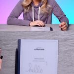 Justine Ezarik Instagram - I had so much fun checking out this @reMarkable 2 - excited to see how it is going to enhance my focus and creativity! Head to my bio for more info and to purchase. #reMarkablepaper #ad