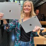 Justine Ezarik Instagram - New M4 iPad Pros! They come with an option for a new nano texture which looks amazing for reducing reflections.
