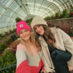 Justine Ezarik Instagram - Fun lil family trip to Pittsburgh! Visited the Philips Conservatory to see the flowers and lights.. the child wasn’t very entertained 😂 then we tried ice skating but she quit and said “I’m going to go back when I’m good at it” hahahaha I’m gonna adopt that motto into 2024 😂