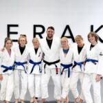 Justine Ezarik Instagram - Such a fun seminar with @marcusbuchecha at @merakijiujitsu! Thanks @jhuntmeraki! 🥋🖤💙🔥🔥