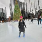 Justine Ezarik Instagram - Fun lil family trip to Pittsburgh! Visited the Philips Conservatory to see the flowers and lights.. the child wasn’t very entertained 😂 then we tried ice skating but she quit and said “I’m going to go back when I’m good at it” hahahaha I’m gonna adopt that motto into 2024 😂