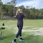 Justine Ezarik Instagram - Soooo where my golf pros at?!?? It’s been awhile since I’ve taken up a new hobby.. I’ve always wanted to get better and I found the easiest way to learn all the basics using @microsoftcopilot!! 😜⛳️ Wait until the end to see my shot…. #MicrosoftPartner