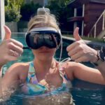 Justine Ezarik Instagram - I now have a Vision Pro tan line…