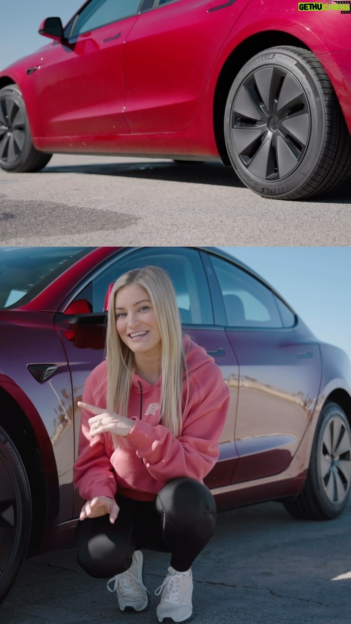Justine Ezarik Instagram - I had sooo much fun editing this @teslamotors NEW refreshed Model 3 video! You can check out the full vid on my YT channel for epic driving shots and more on the interior and how it drives. π₯π Thanks to @mondobytes @_virtuemedia @open_gate_productions for helping shoot this video!