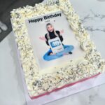 Justine Ezarik Instagram - I made this month a time to reflect, heal and celebrate with friends ✨ Thank you to so many amazing people who took the time to come hang and party with me over the course of this month 😂😂 I have had sooo many cakes, great chats and truly can’t believe it’s finally here haha I’ve been subtracting 10 years every bday as a joke but this year I couldn’t do it because the Mac and I both turned 40!!! 1984 is too iconic not to own it 😜 HBD Mac! Thanks for the amazing cake @jennaezarik 👵🏻
