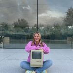 Justine Ezarik Instagram - To celebrate the Mac’s 40th anniversary, I decided to take my original 1984 Mac to its homeland!! It’s wild to think everything that Apple is now, wasn’t even around back then. So amazing to have seen this history unfold in my lifetime. Thanks to all the strangers in the airport who were kind enough to help me film this AND the @southwestair pilot who let us sit in the cockpit (he also took the photos and videos too 😂) I think we’ve all seen this beautiful beige box before but maybe we’ve never thought of its actual significance? It’s truly hard to top what this launch did for personal computing 40 years ago on January 24th, 1984.. the day the Mac was introduced to the world. PS. I was also introduced into the world a few months later hehe. #Mac40