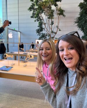 Justine Ezarik Instagram - Vision Pro launch at The Grove !