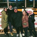 Justine Ezarik Instagram - Had so much fun visiting the @961kisspgh fam @tallcathy @fsmikey @fsbigbob with @despgh10 — it’s the 20th year of collecting toys for toys by stuffing buses full of toys! If you’re in the Pittsburgh area, stop by Robinson Home Goods parking lots and bring some new toys to donate!! They’ll be there until Friday! 🎄🧸