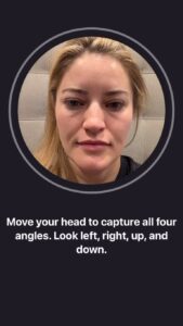 Justine Ezarik Instagram - 5am look, ordering the Apple Vision Pro 😂😂😂😴🥱💤 This is the setup process you do twice to ensure a solid fit! I got a small.