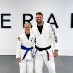 Justine Ezarik Instagram - Such a fun seminar with @marcusbuchecha at @merakijiujitsu! Thanks @jhuntmeraki! 🥋🖤💙🔥🔥