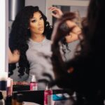 K. Michelle Instagram - Ill post a picture with no filter, but im gone wear this makeup on that stage🤷🏽‍♀️😂 Backstage talking to myself per usual🥃 @kimberlyispuddin