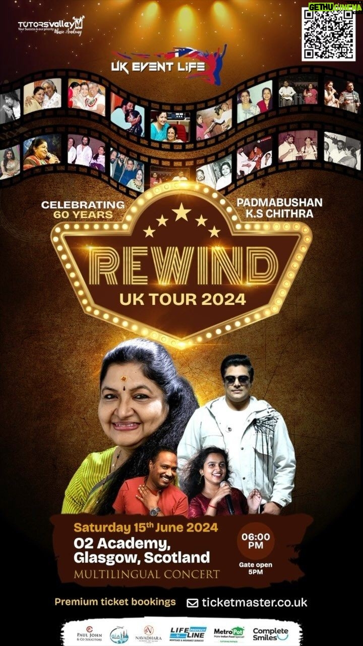 K. S. Chithra Instagram - Glasgow Are you ready to be mesmerized by the one and only Padma Bhushan Dr. KS Chithra 🎤Join us on one of the best nights in music history like never before, Performing in London, Birmingham & Glasgow She was awarded India’s third highest civilian honour Padma Bhushan in 2021 and Padma Shri in 2005 for her valuable contributions towards the Indian musical fraternity What kind of experience can I look forward to from this show? In this upcoming show, audiences will be treated to a soul-stirring performance that pays homage to Chithra’s timeless classics and introduces new musical masterpieces. With her enchanting voice and magnetic stage presence, Chithra will take the audience on a mesmerizing musical odyssey, exploring the rich tapestry of Bollywood and South Indian music. She will be accompanied by an exceptional team, including a live orchestra and renowned playback singers Madhu Balakrishnan, Nishand, and Anamika. Additionally, a 14-member live orchestra team will be joining them. Currently, we are accepting bookings for first-row seats, VIP tickets, and meet and greet tickets. To secure your seats and enjoy the premium experience, make a reservation. 🚨 How to Get Your Tickets: Set your alarms! Mark your calendars! This is your chance to witness the Legend live in action. log in to ukeventlife to secure your seats for an unforgettable evening filled with soulful melodies and fast numbers. 🎁 Exclusive VIP Packages: For an enhanced experience, contact on the numbers provided for VIP packages with exclusive perks. Immerse yourself in the magic of Dr. KS Chithra music with premium seating, backstage access, and more! General sales starts on 22nd Decmber 2023 @followers K S Chithra #madhubalakrishnan #nishad #anamika TutorsvalleyMusic Tutorsvalley