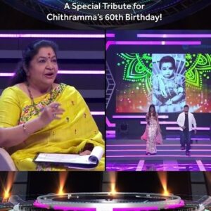 K. S. Chithra Instagram - A core memory for ALL of us 🥹! Suthasini's and Vishnu Balaji's tribute to Chithramma, with our vocal trainer, judges and Raffee joining in, was a beautiful start to an unforgettable episode 💓. Chithramma's reaction made it even better 😍. Brace yourself for a melodic journey like never before in #YaarAnthaStar2024 now on mewatch 🎶. go.mediacorp.sg/YaarAnthaStar2024_EP7 #mediacorpYaarAnthaStar2024