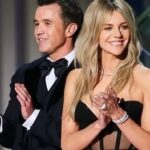 Kaitlin Olson Instagram - 75th annual Emmy Awards! We were happy to wait 75 years to be invited into the building. Congratulations to @robmcelhenney on his big @wrexhamfx wins and also for being very handsome. Hair: @hairbyabbyroll Makeup: @theadorable1 styling: @rhondaspiesstylist @laurabasci Dress @monotofficial Jewlery @nicolerosejewelry, @xivkarats, @dena_kemp, @zydoitaly Clutch @rodofirenze Shoes @larroude