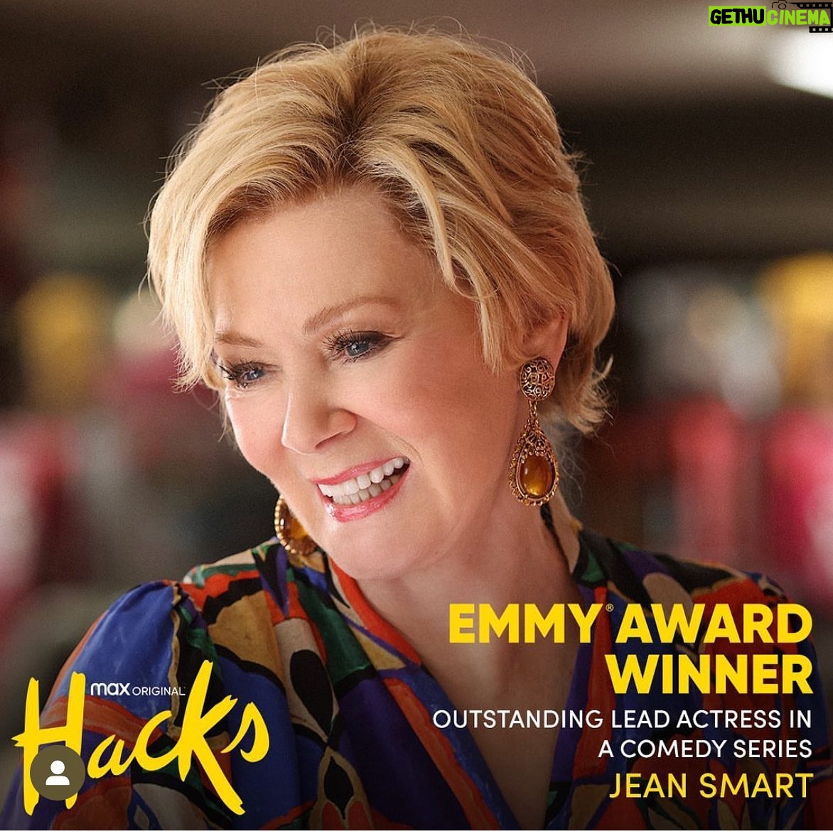 Kaitlin Olson Instagram - Congratulations to @realjeansmart on her @emmy win for @hacks on @hbomax !! Brilliant, hilarious…and as is evidenced by the second slide….devastatingly insightful. ♥️♥️♥️