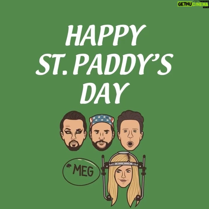 Kaitlin Olson Instagram - Happy St. Patrick’s Day from a bunch of drunk morons! ☘️ Repost from @thesunnypodcast using repost_now_app - Happy St. Paddy’s Day! Drink green paint! Catch a leprechaun! Drive out snakes! (Don’t do these things.) Watch the special St. Paddy’s episode and go shot for shot with the gang. Link in bio.☀️🎧🍀 #thesunnypodcast #charlieday #glennhowerton #robmcelhenney #alwayssunnypodcast #stpaddysday