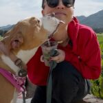 Kaley Cuoco Instagram - Will @kaleycuoco and Peaches hit it off? 🌹 We’re pairing celebrities and shelter dogs up for the cutest blind date in our new series #DodoDreamDate. In this episode, Kaley Cuoco spends the afternoon with adoptable pittie Peaches. Special thanks to @deityanimalrescue for taking such great care of Peaches!