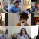 Kali Hawk Instagram - 😭DAMNNNNN DANIEL!!! Now I see how it really goes down in these #Zoom “meetings” #LMAO Everyone’s reactions are so great... 🤣I can’t decide if I’m the guy at the bottom left, or the girl with the glasses like ☕️👀
