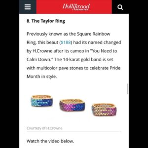 Kali Hawk Instagram - 🙌🏽Thank you @HollywoodReporter 📰 
for featuring my @H.CROWNE rings that #TaylorSwift wore in her latest video! 💃🏽As an #actor seeing my own name in print was always exciting, but as an #entrepreneur 💁🏽‍♀️seeing my little brand name up there just makes me feel like a proud mom... like... 😎a #jewelry mom! 💎✨ Thanks @JosephCassell1 for the wonderful styling and  #ThankYou to @TheResidencyExperience for making my Taylor Swift #dream come true! 💓 #ThankfulThursday #YNTCD #YouNeedToCalmDown
