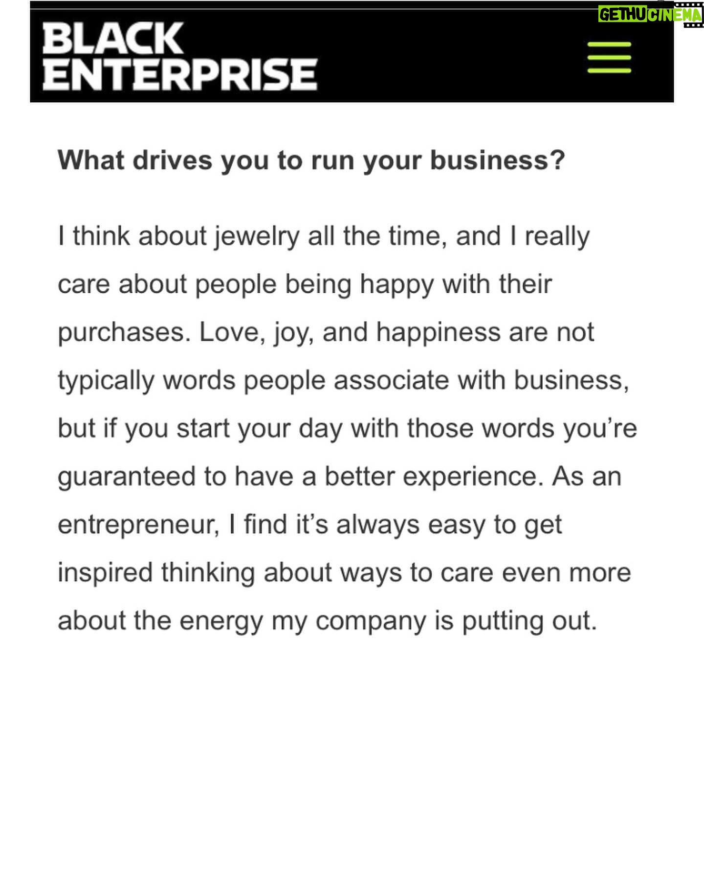 Kali Hawk - 11.4K Likes - 😎It’s not everyday you get to weave “I lead a very monastic lifestyle” into an interview about business. Thank you @BlackEnterprise for the opportunity. 🌟✊🏽