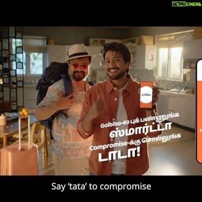 Kalidas Jayaram Instagram - Friends-oda trip pogumbodhu inime no sodhappals. Mukkiyamaa hotel vishayathula no compromise. Goibibo-la 75000 hotel options irukku, adhuvum 50% off-la. So Goibibo-la book pannunga smart-aa compromise-ku sollunga tata. _____ (English translation: Now, no more goof-ups when going on a trip with your friends. And importantly no compromise on hotels too. Goibibo has 75000 hotel options, and that too at 50% off. So, book smartly on Goibibo and say ‘tata’ to compromise.) #HiSmartTravel #ByeByeCompromise #travelplan #goibibo #vacation