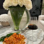 Kamie Crawford Instagram - To be loved is to be seen - and to be fed pasta 🌹🍝🦞🍷