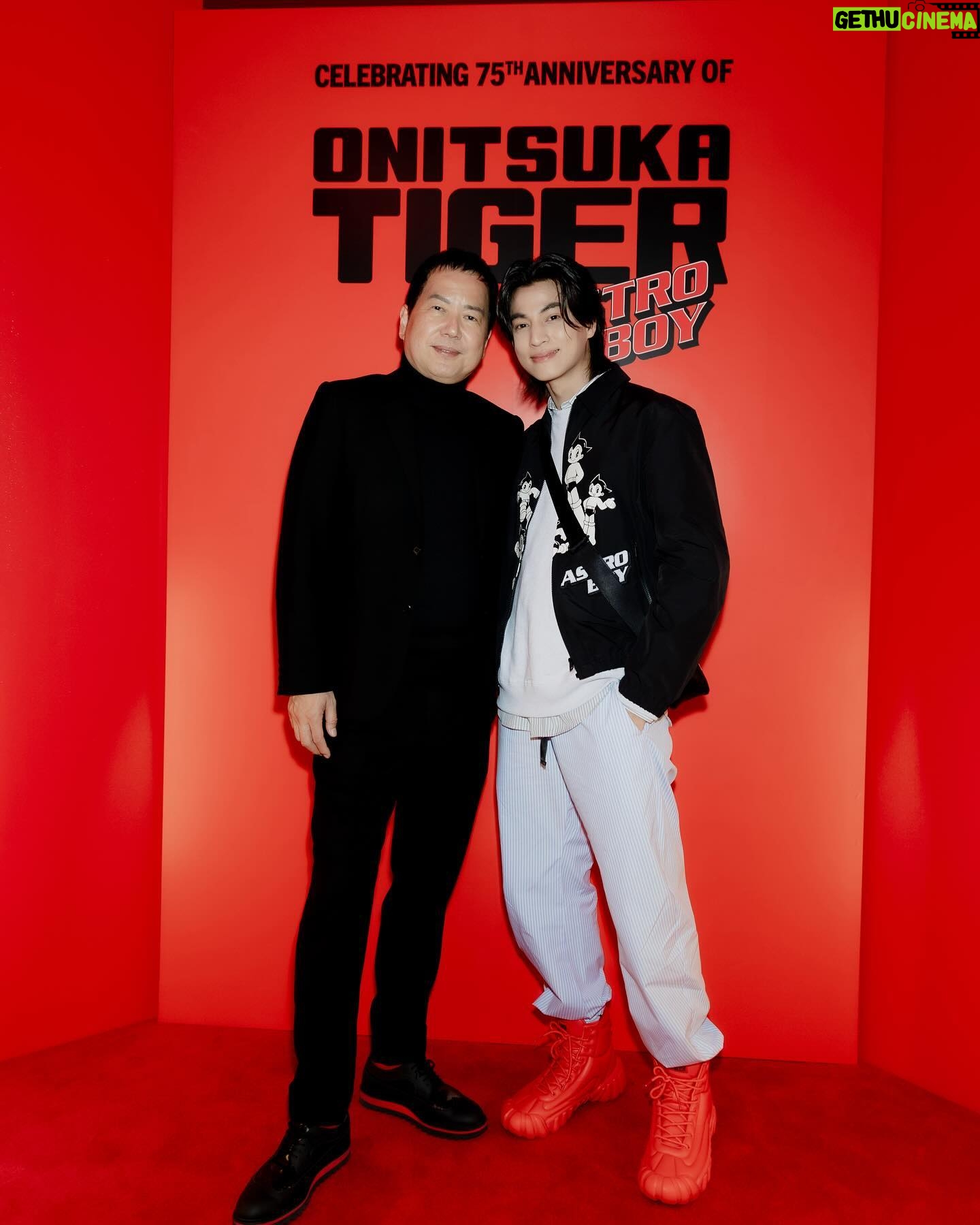 Kanawut Traipipattanapong Instagram - I’m glad I was able to celebrate Onitsuka Tiger 75th Anniversary with everyone in Tokyo last night 🐯❤️#OnitsukaTiger