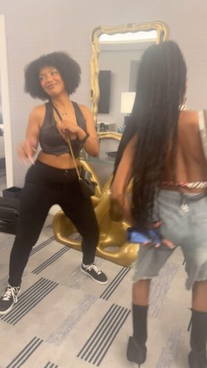 Kandi Burruss Instagram - These 2 make my heart smile! Today was @rileyburruss last day of school at NYU. So we are celebrating with her all weekend!  @rileyburruss & @kpt__ are celebrating!!! 🥳