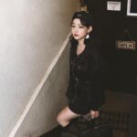 Kang Mi-na Instagram - Prada’s Re-Nylon is regenerated nylon created through the recycling and purification of plastic collected from the ocean. #PradaReNylon #Prada #ad 🤍🖤🐬